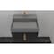 Castello Usa Amazon 24-inch Black Vanity Set with Gray Top and Gold Handles CB-MC-24BLK-GLD-2056-GR - alternate 3
